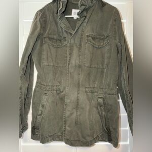 GAP Mens Fatigue Jacket Olive/Army Green sz XS